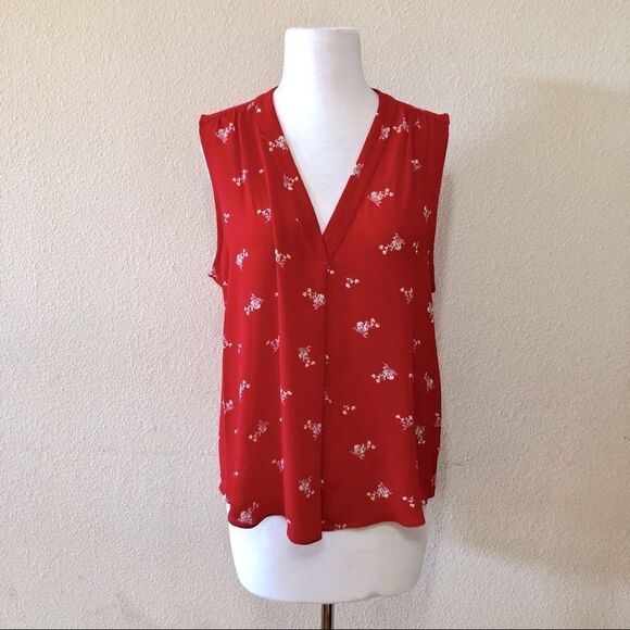 Vince Camuto Desert Bouquet Sleeveless Blouse Sz M - Picture 2 of 12